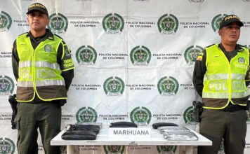 Incautaron en Girardota 4.000 gramos de marihuana que estaban transportando como “encomienda”